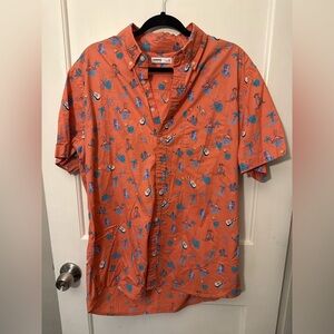 Men’s button down Hawaii print shirt